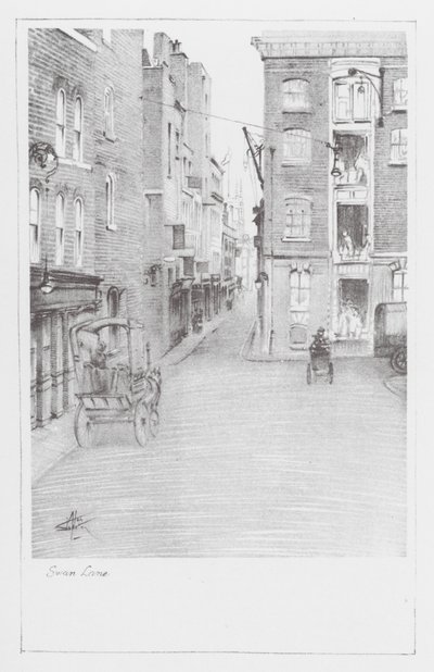 Londoner Gassen: Swan Lane von Alan Stapleton