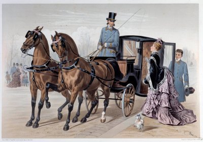Englische Pferde im Rennen. Druck von Albert Adam (1833-?) 1874 Paris, Musée Carnavalet von Albert Adam