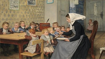 Krippe von Albert Anker
