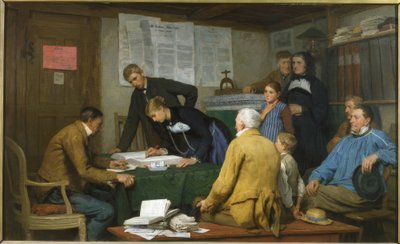 Die standesamtliche Hochzeit von Albert Anker