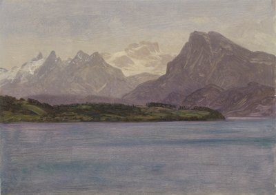 Alaskanische Küstenkette von Albert Bierstadt