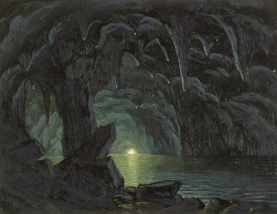Die Blaue Grotte, Capri von Albert Bierstadt