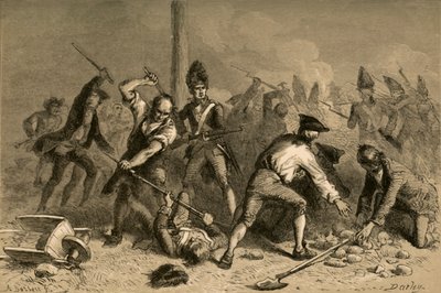 Verteidigung des Freiheitsmastes in New York von Albert Bobbett