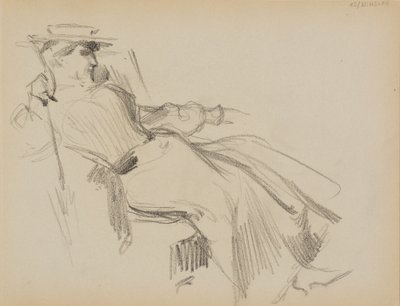 Sitzende Frau von Albert Edelfelt