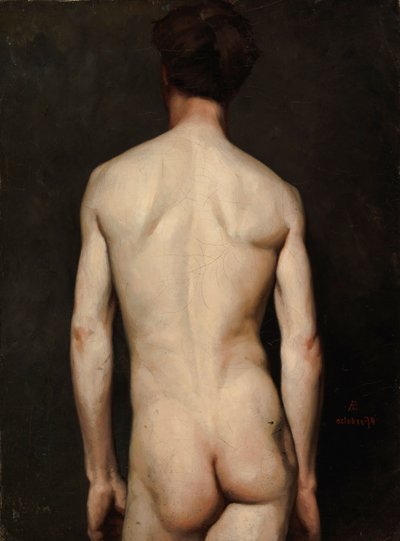 Männliches Modell, Akademiestudie von Albert Edelfelt