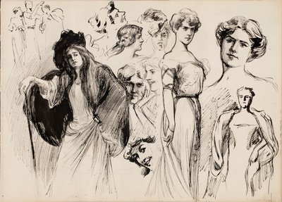 Frauenfiguren von Albert Edelfelt
