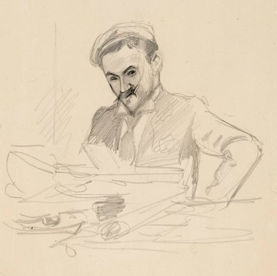 Porträt des Künstlers, Graf Louis Sparre von Albert Edelfelt