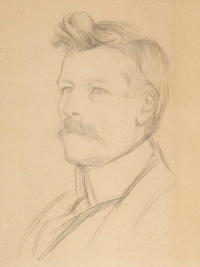 Porträt von Emil Wikström, Kopf von Albert Edelfelt