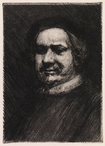 Porträt von Rembrandt, Kopie nach Rembrandt von Albert Edelfelt