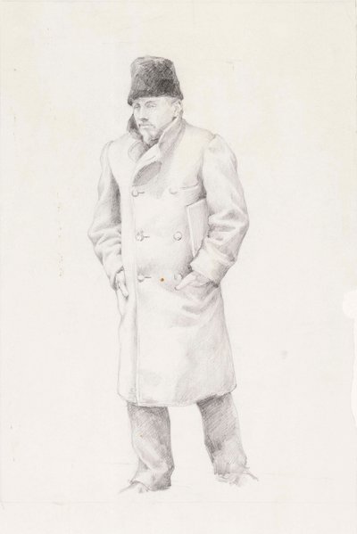 Porträt eines Mannes von Albert Edelfelt