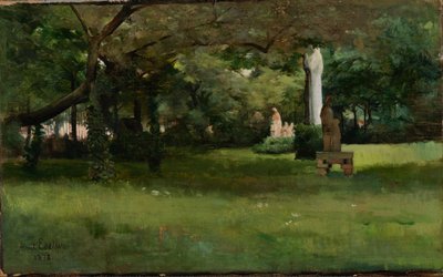 Der Garten des Cluny-Museums in Paris von Albert Edelfelt