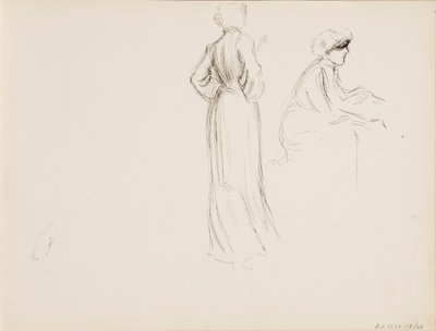 Personenskizzen von Albert Edelfelt
