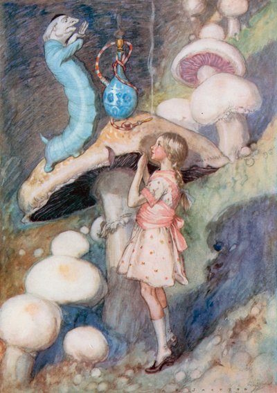 Illustration für Alice im Wunderland von Albert Edward Jackson