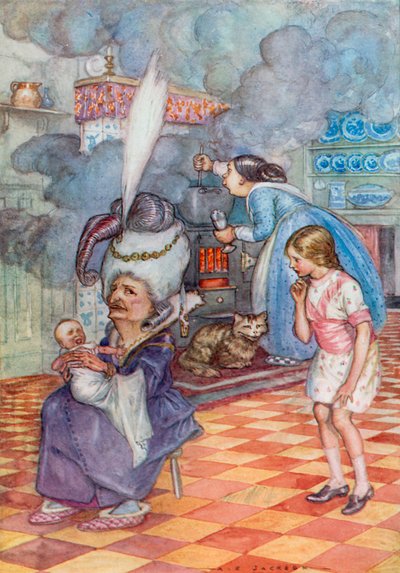 Illustration für Alice im Wunderland von Albert Edward Jackson
