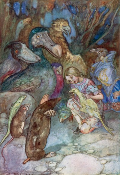 Illustration für Alice im Wunderland von Albert Edward Jackson