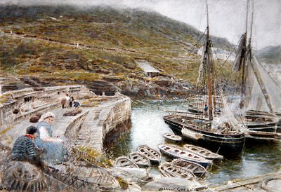 Boscastle von Albert Goodwin