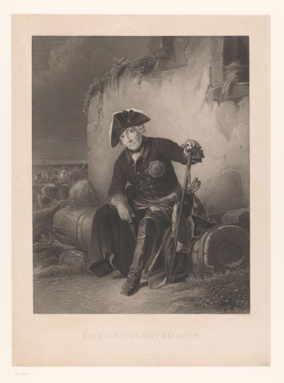 Friedrich der Große nach der Schlacht bei Kolin von Albert Henry Payne