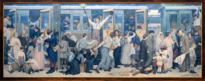 Le départ des poilus – Août 1914 von Albert Herter