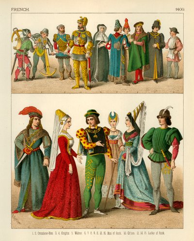 Französisches Kostüm 1400 von Albert Kretschmer