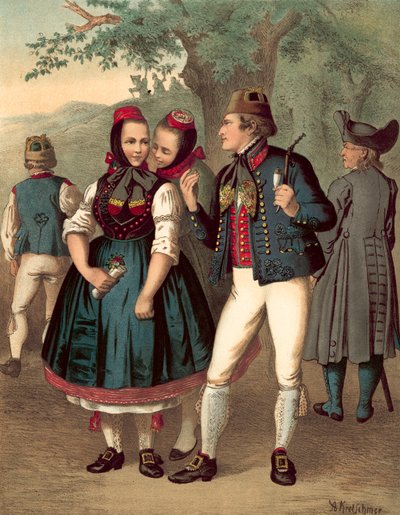 Deutsche Tracht, Chur-Hessen und der Schwalm von Albert Kretschmer