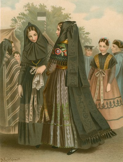 Deutsche Tracht, Provinz Sachsen, Dannstedt von Albert Kretschmer