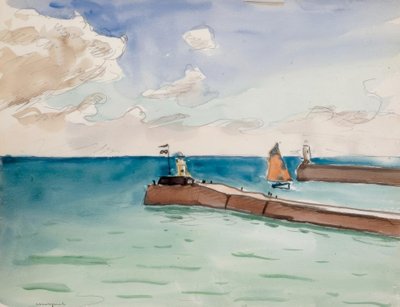 Les Sables d’Olonne, Hafeneinfahrt von Albert Marquet