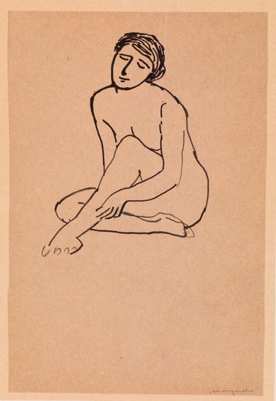 Sitzende nackte Frau von Albert Marquet