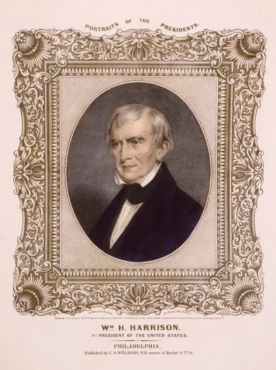 US-Präsident William Henry Harrison, 1846 von Albert Newsam