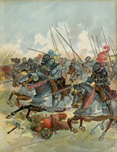 Sechster Italienischer Krieg (1521-1526): Schlacht von Pavia (Italien), 24. Februar von Albert Robida