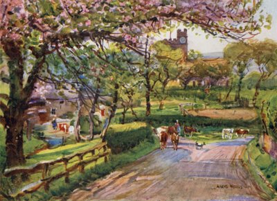 Samlesbury, in Lower Ribblesdale von Albert Woods