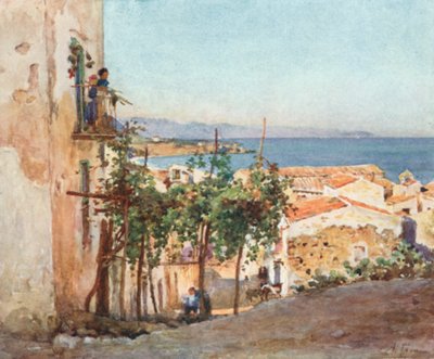 Straße in Cefalu von Alberto Pisa