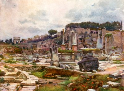 Das Forum vom Bogen des Septimius Severus von Alberto Pisa