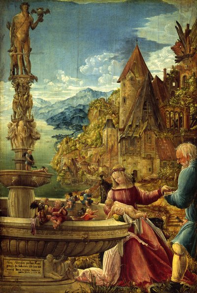 Ruhe auf der Flucht nach Ägypten von Albrecht Altdorfer
