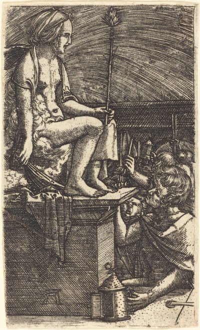 Die römische Kurtisane (Die Rache des Magiers Virgil) von Albrecht Altdorfer