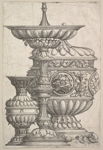 Drei elegante Gefäße auf weißem Hintergrund, ca. 1525 von Albrecht Altdorfer