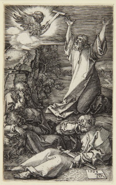 Christus am Ölberg (Serie der gestochenen Passion) von Albrecht Dürer