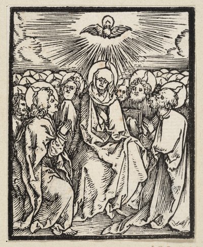 Ausgießung des Heiligen Geistes (aus: Postilla, 43 Holzschnitte) von Albrecht Dürer