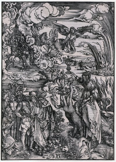 Babylonisches Weib, XIII. Figur, Blatt 15 der Folge "Die Apokalypse" von Albrecht Dürer
