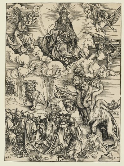 Tier mit zwei Hörnern wie ein Lamm von Albrecht Dürer