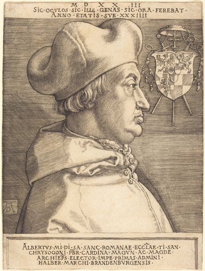 Kardinal Albrecht von Brandenburg ("Großer Kardinal") von Albrecht Dürer