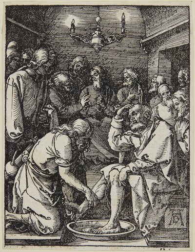 Christus wäscht Petrus die Füße von Albrecht Dürer