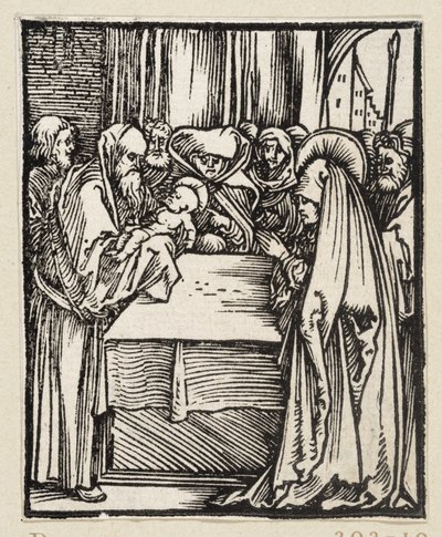 Darbringung Christi im Tempel (43 religiöse Themen) von Albrecht Dürer