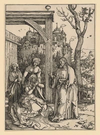 Christus nimmt Abschied von seiner Mutter (Marienleben) von Albrecht Dürer