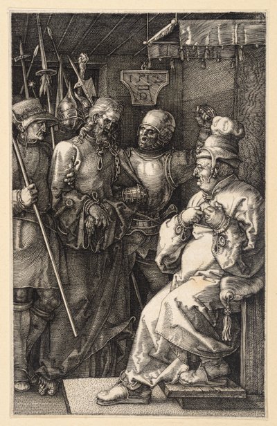 Christus vor Kaiphas (Kupferstich-Passion) von Albrecht Dürer