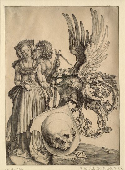 Wappen mit einem Schädel von Albrecht Dürer