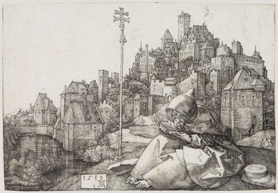 Der Heilige Antonius vor der Stadt von Albrecht Dürer