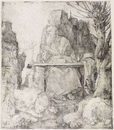 Der heilige Hieronymus neben dem Weidenbaum von Albrecht Dürer