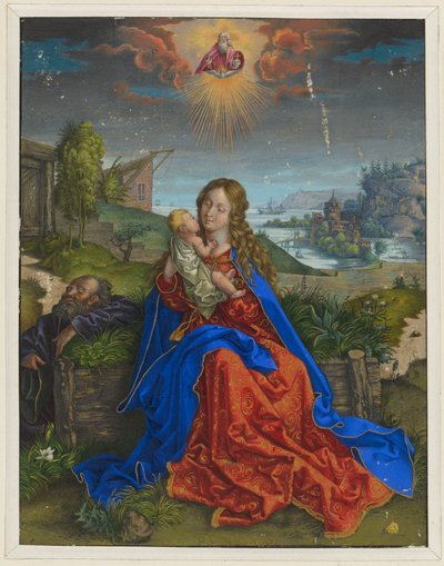 Die Heilige Familie mit dem Schmetterling von Albrecht Dürer