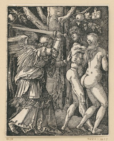 Die Vertreibung aus dem Paradies (Kleine Passion) von Albrecht Dürer