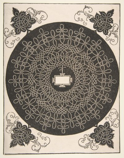 Stickmuster mit einem länglichen Panel in der Mitte, vor 1521 von Albrecht Dürer